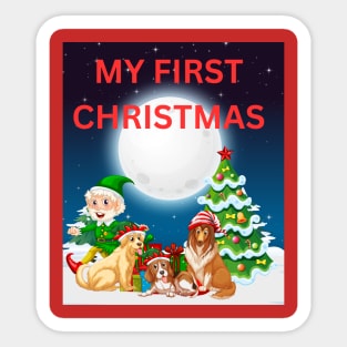 My first Christmas Sticker